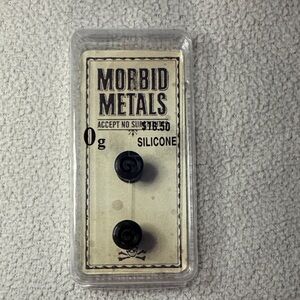 Morbid Metals Spiral Black Silicone Gauges